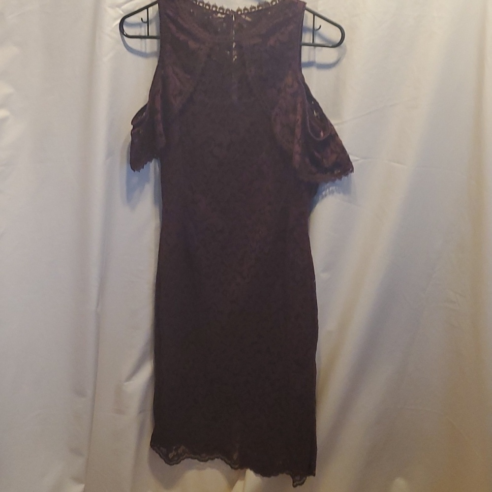 WHBM Lace Bodycon Midi Dress SZ 4